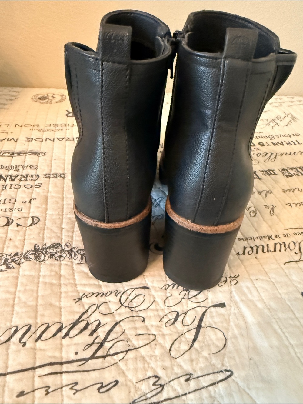 Naturalizer Waterproof Black Women's Ankle Boot with Block Heel - Picture 5 of 9